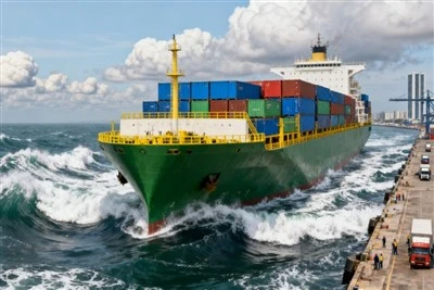 Υπερμεγέθης θαλάσσια εμπορευματική γραμμή φορτίου από Κίνα προς Αυστραλία